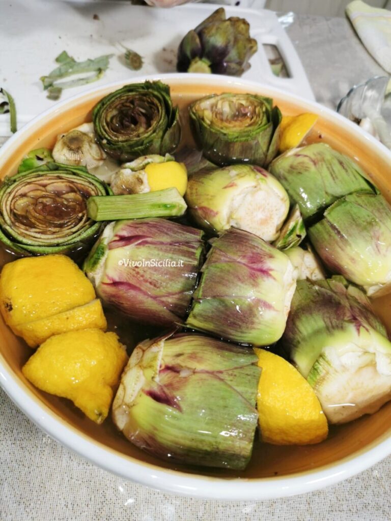 carciofi ripieni alla siciliana