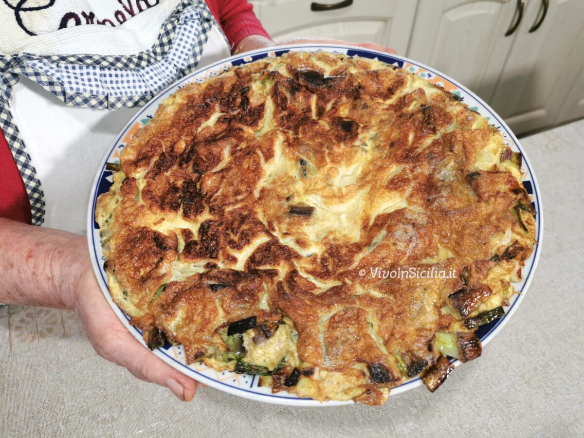 Frittata di cipollotti