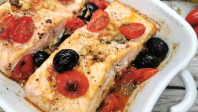 salmone alla mediterranea